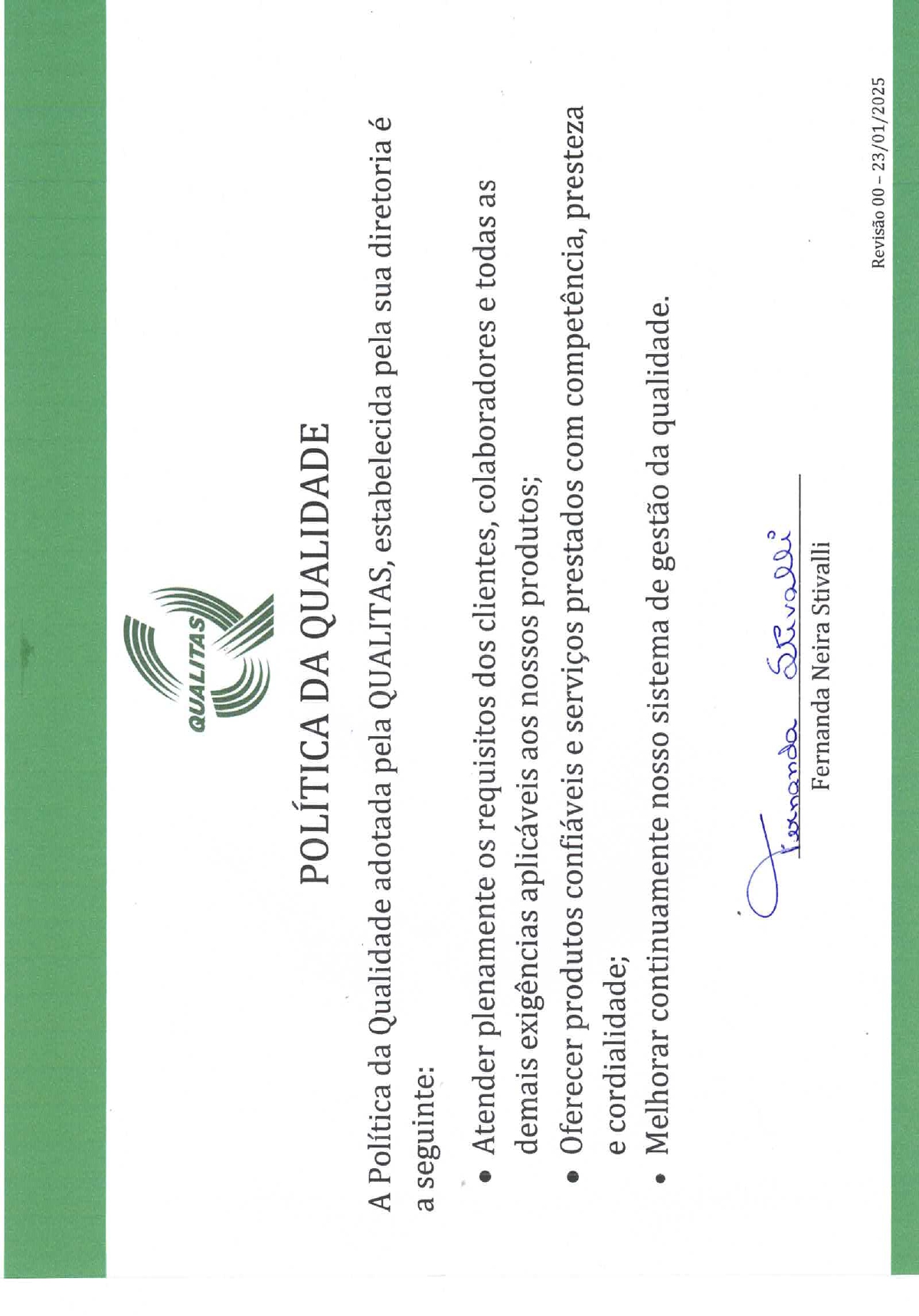 Política de Qualidade