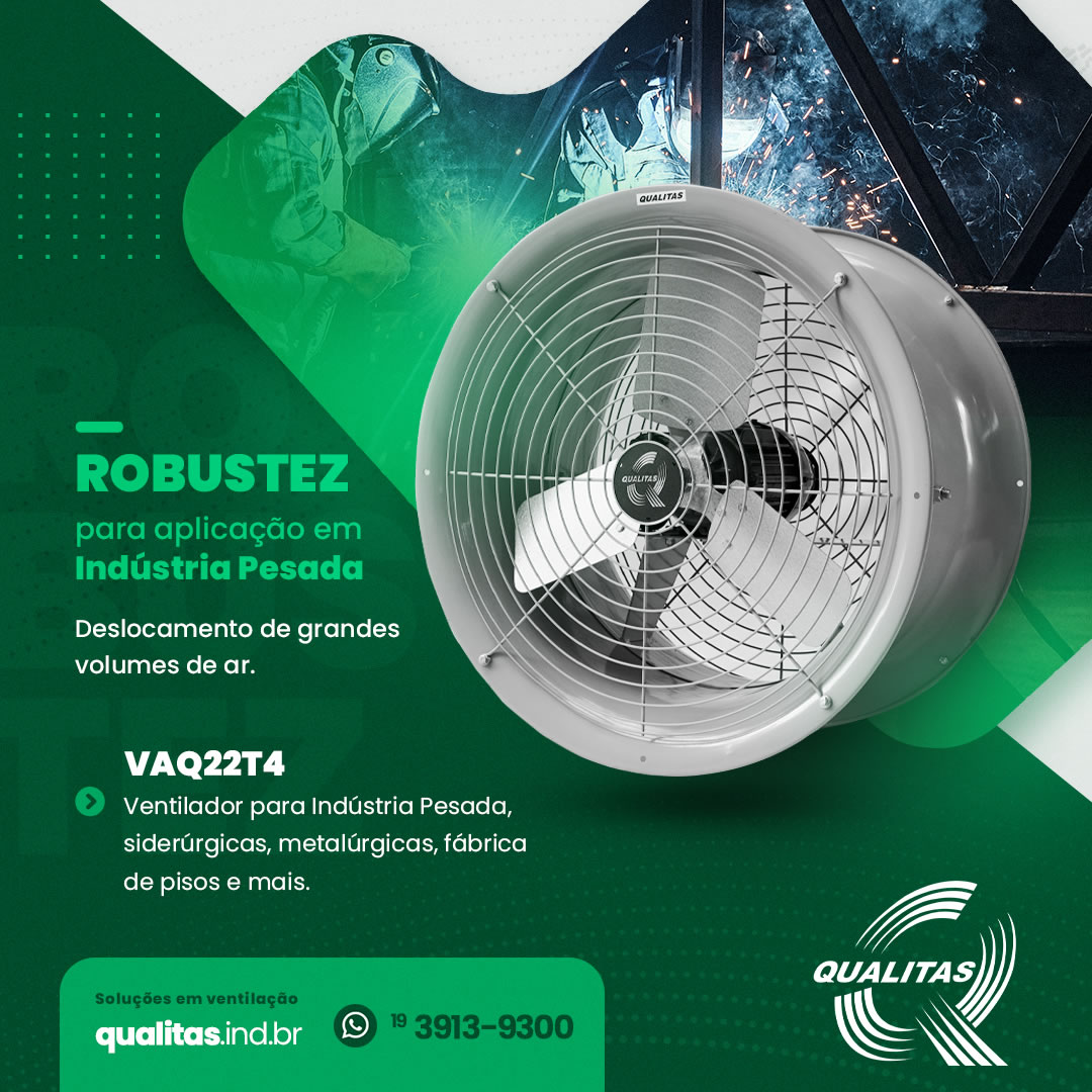 Ventilador Industrial QLA85 INOX